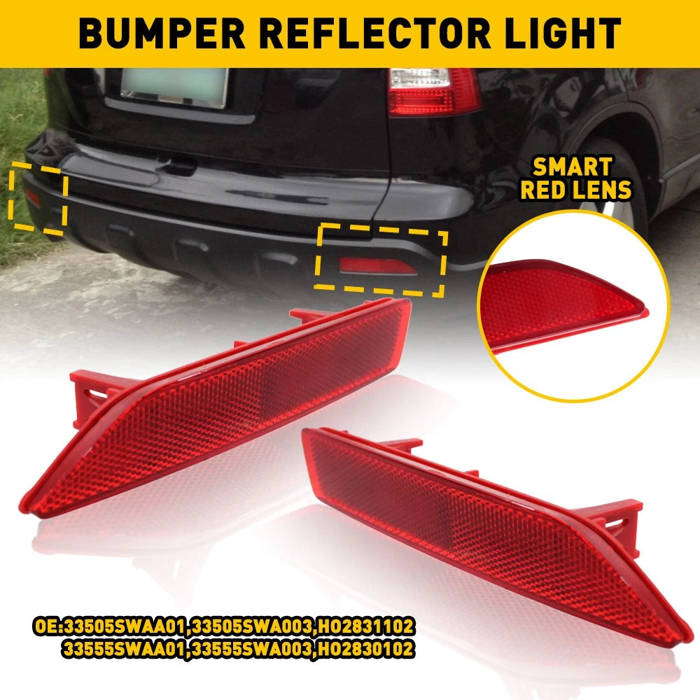 Pair Rear Bumper Reflector Lights for Honda CR-V (2007–2009)