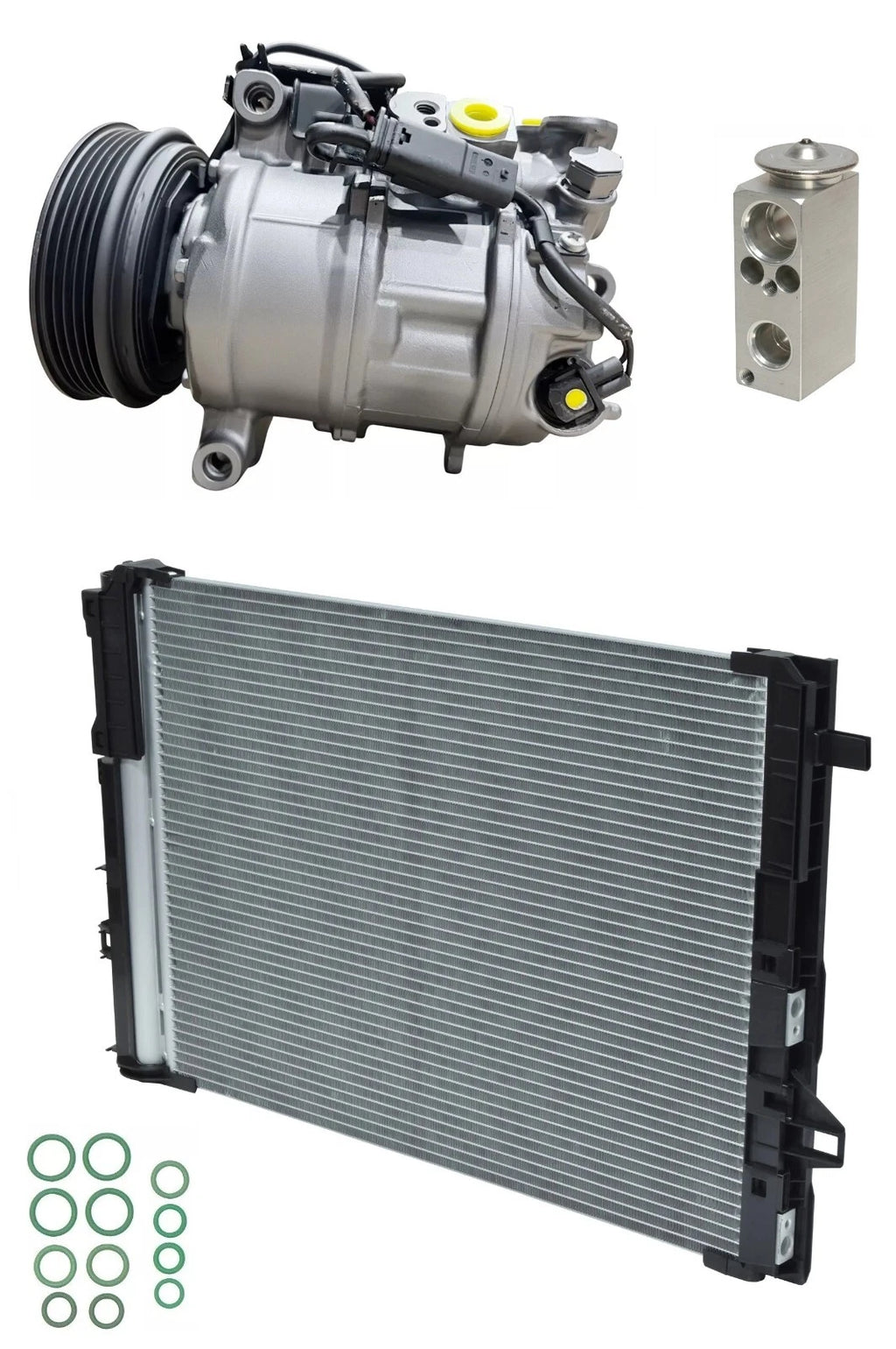 AC Compressor Kit with Condenser for Mercedes CLA250 2.0L (2016–2019)