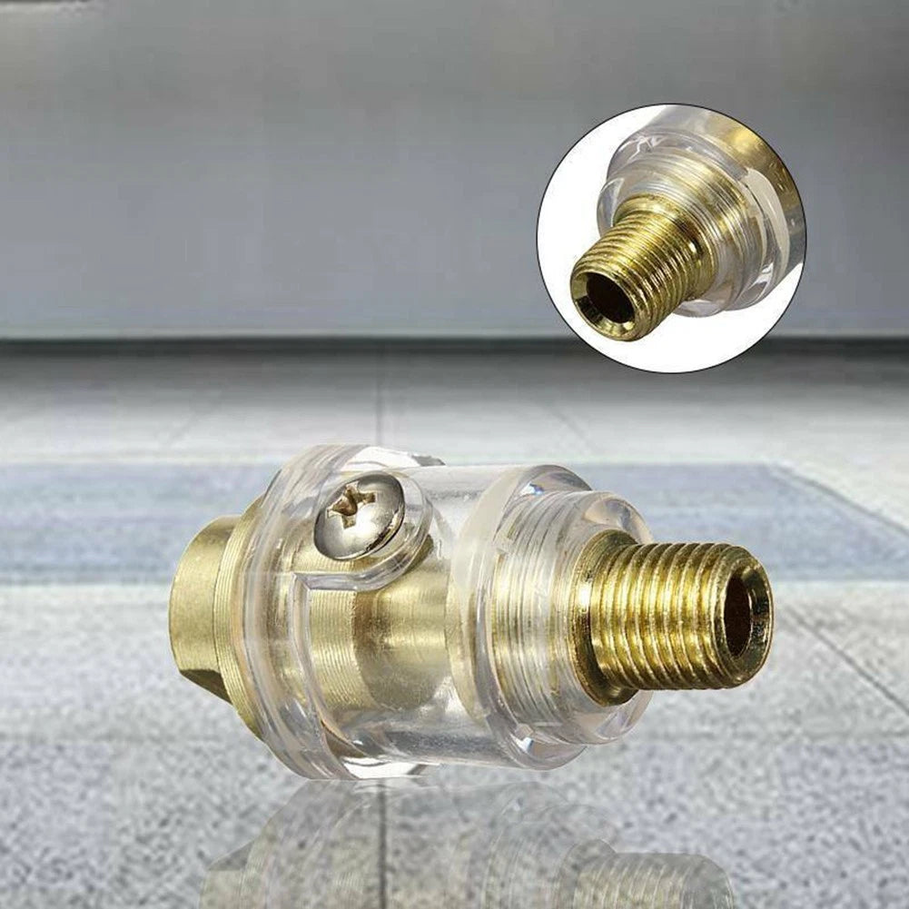 In-Line Oiler Lubricator for Pneumatic Tool & Air Compressor (NPT 1/4-Inch)