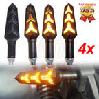 4X Amber 12LED Turn Signal Tail Light Blinker for Dirt Bikes