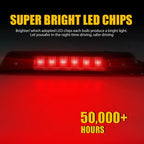 2X Smoked Rear LED Third Brake Tail Light for Jeep Grand Cherokee (2005–2010)