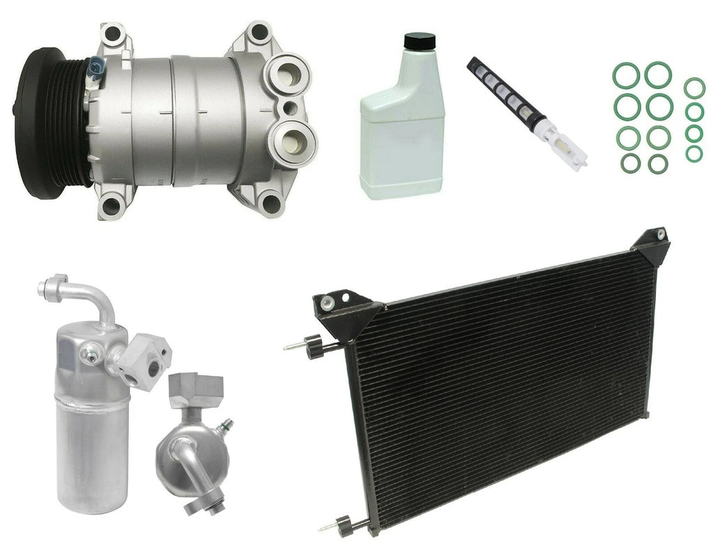 AC Compressor Kit Replacement with Condenser for Nissan Navara (2005-2015)