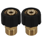 M22 15mm Female to 14mm Male Brass Pressure Washer Adapter 5000 PSI