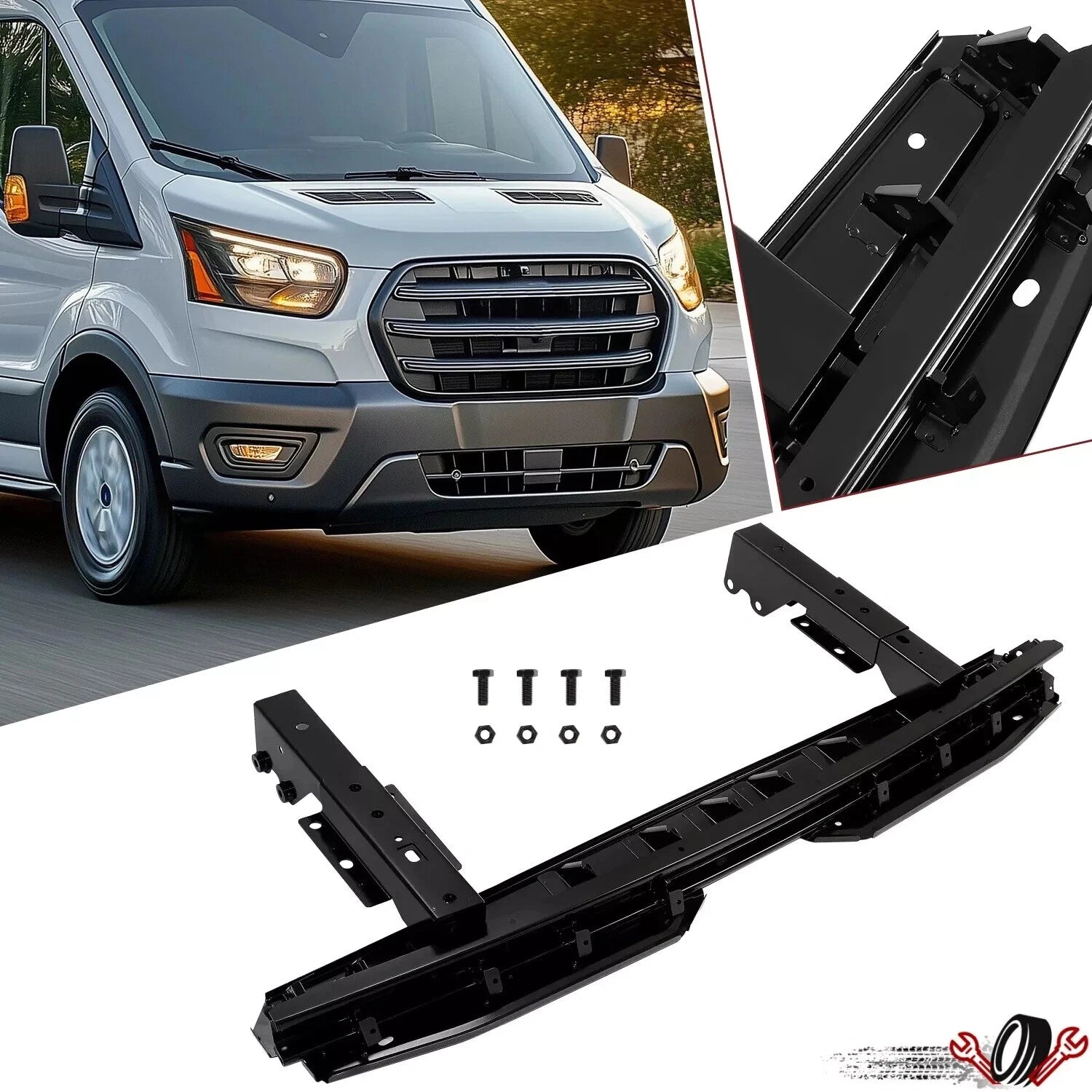 Rear Bumper Reinforcement Bar for Ford Transit 150 250 350 (2015–2022)
