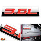 3X Polished Metal 3D Red Emblem Decal for Cadillac/Saturn/Buick/Pontiac