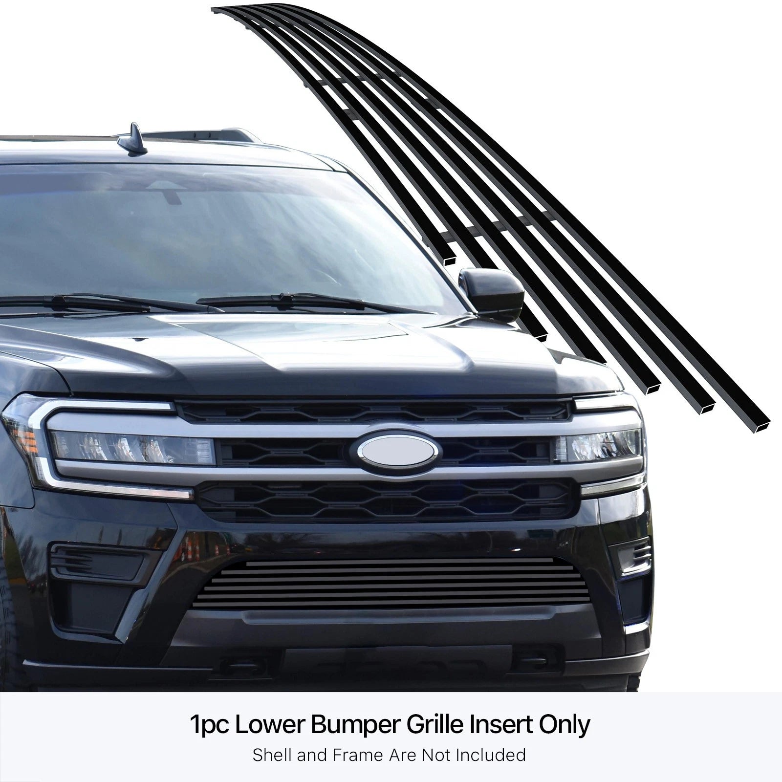 Stainless Black Billet Grille Insert for Ford Expedition (2018-2024)