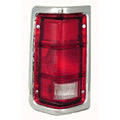 Replacement Driver Side Tail Light Lens w/Chrome Trim (See compatibility Chart)