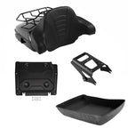 Trunk Backrest Rack Mount Plate for Harley Touring (2009–2013) Black