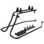 Saddlebags with 5x7" Speaker Cutout & Brackets for Harley Softail FLST (1984–2017)