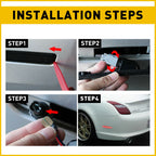 2X Clear Lens Red LED Rear Side Marker Lights for Lexus SC430 (2002–2010)