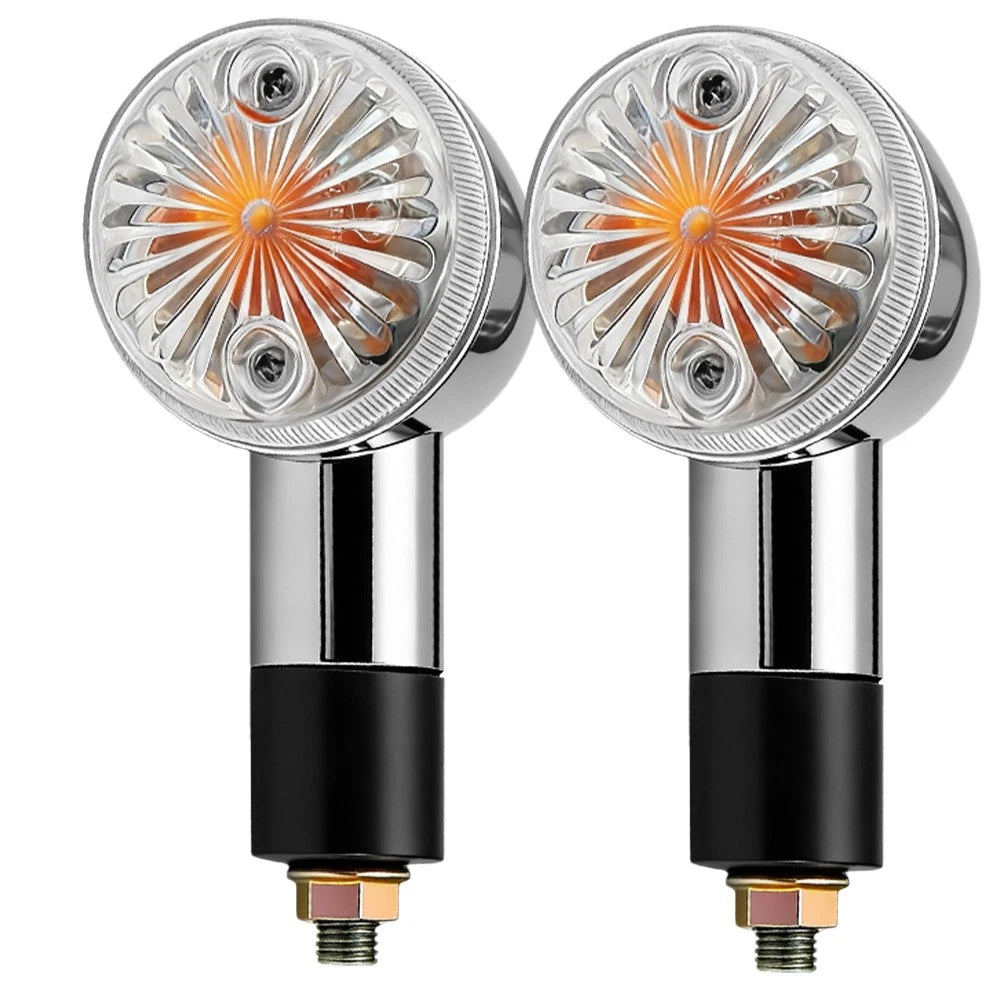 Pair Mini Bullet LED Turn Signals for Harley Davidson (Front/Rear)