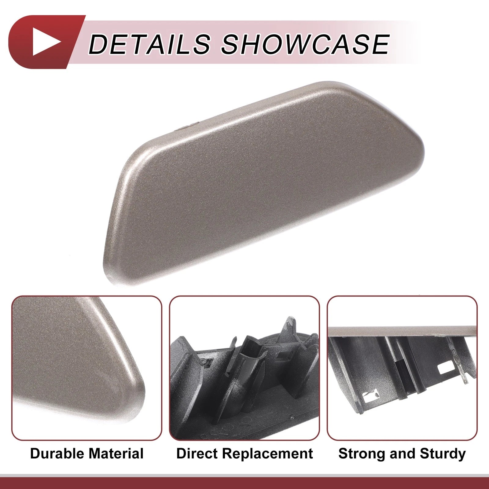 Front Right Washer Nozzle Cover Cap for Subaru Forester (2013–2015) Gold Tone