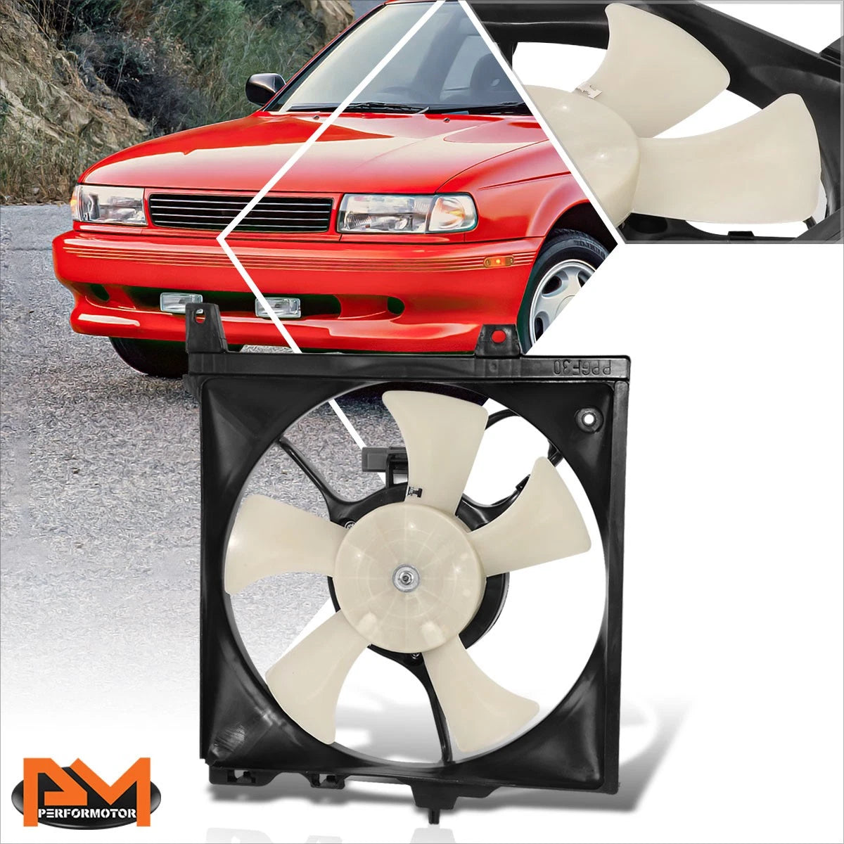 Radiator Cooling Fan Assembly for Nissan Sentra 1.6L (1994)