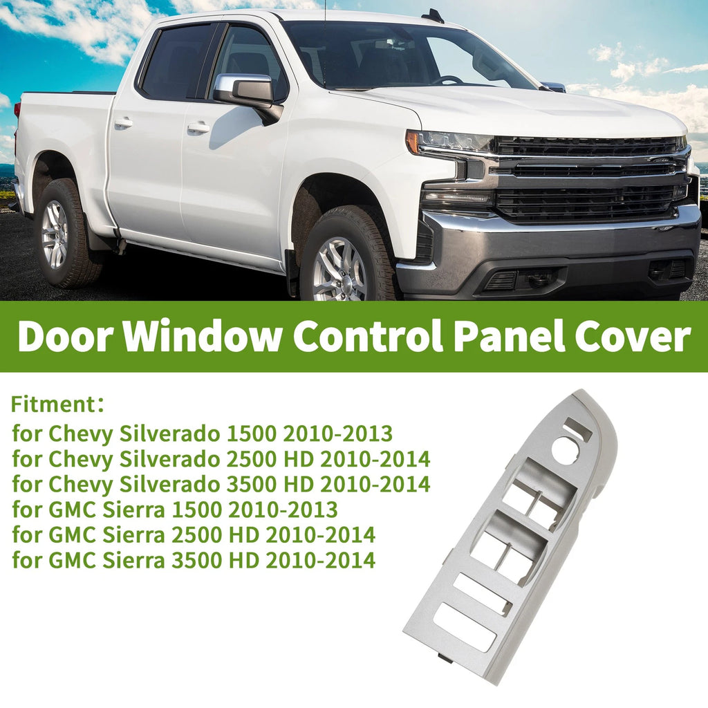 Front Left Window Switch Bezel Cover for Chevy Silverado (No. 20945129)