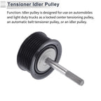 Drive Belt Idler Pulley for Porsche Cayenne (2008-2015) Black 1 x Piece
