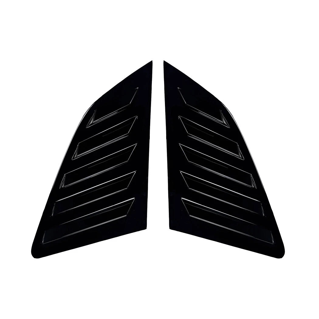 Black Rear Window Quarter Glass Louver Cover for Audi A3 S3 8V (2014–2020)
