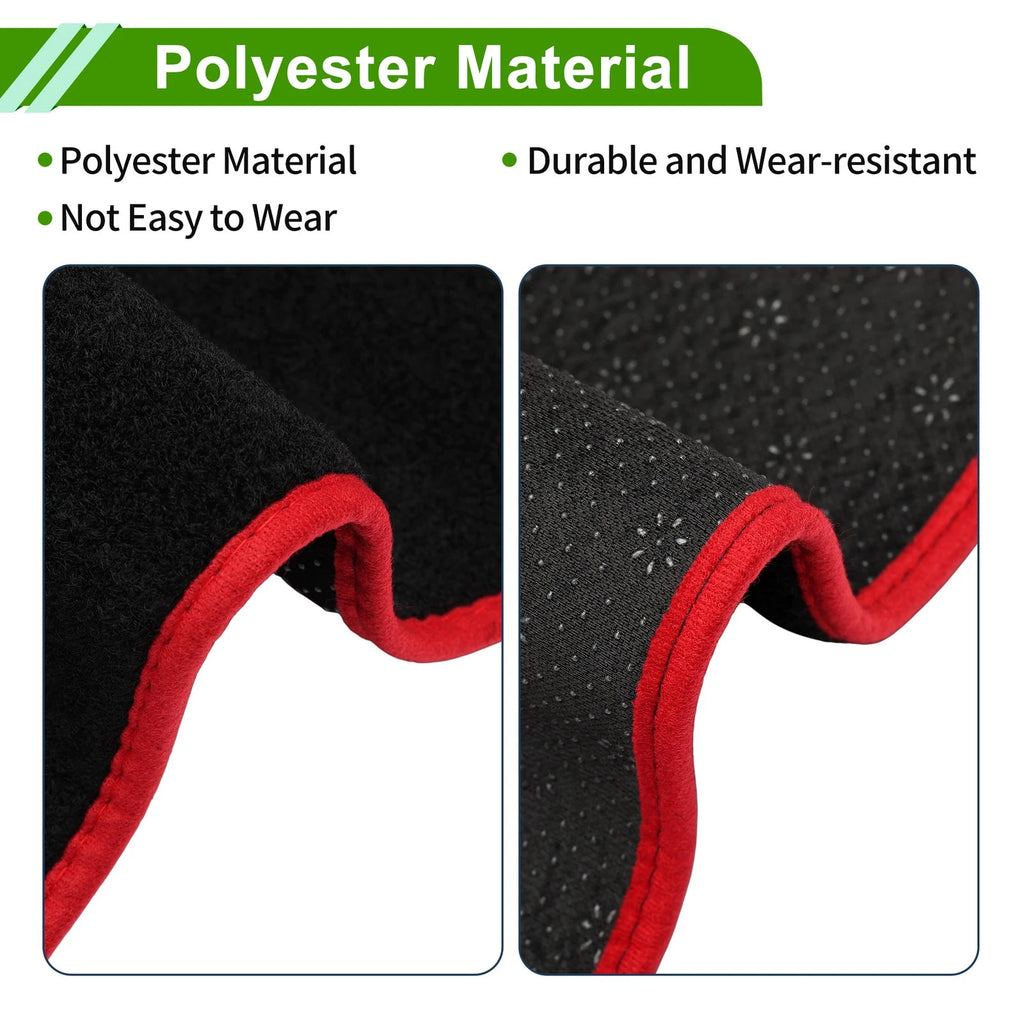 Dashboard Cover for Toyota Aqua MXPK10/MXPK11 (2012–2020) Black Red