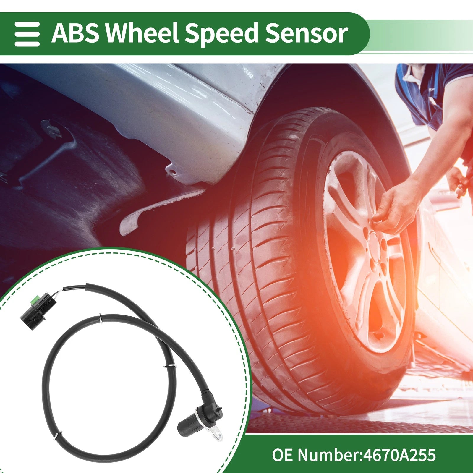 ABS Wheel Speed Sensor No. 4670A255 for Mitsubishi Montero IV (2006–2016)