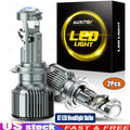 2X H7 LED Headlight Bulb Kit for Universal Vehicles (6000K, 100W)