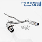 Catback Exhaust for Honda Accord 3.0L (1998–2002) Dual 4.5" Burnt Tip