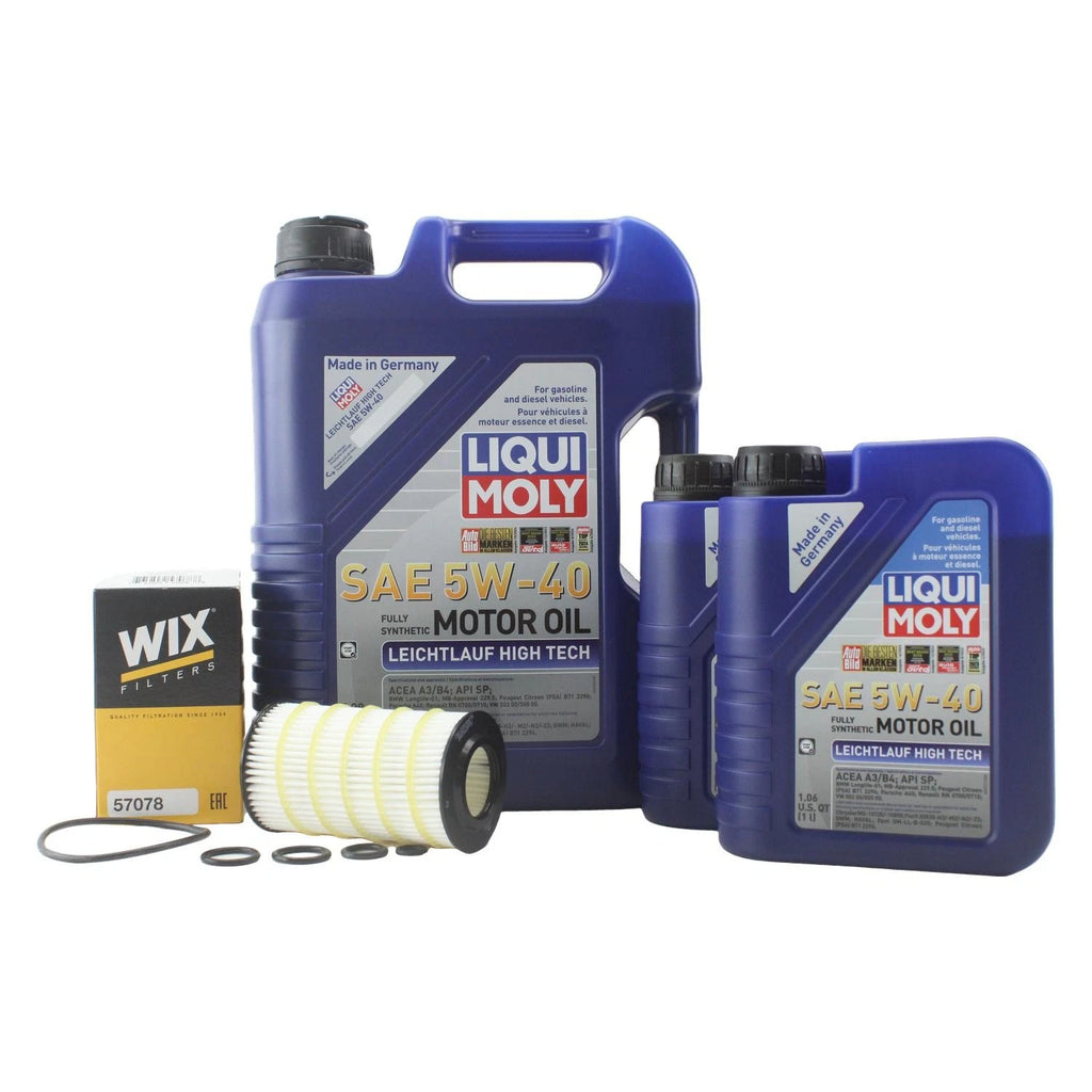 Oil Change Kit 7L Liqui Moly Leichtlauf 5W-40 for Mercedes M272 (2004–2015)