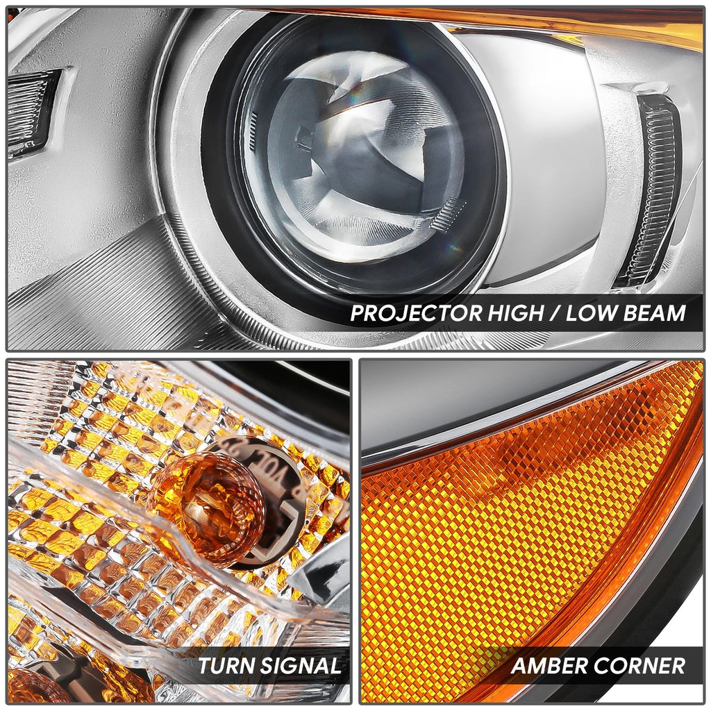 Left Driver Side Projector Headlight for Ford Edge (2011–2014) OE Style