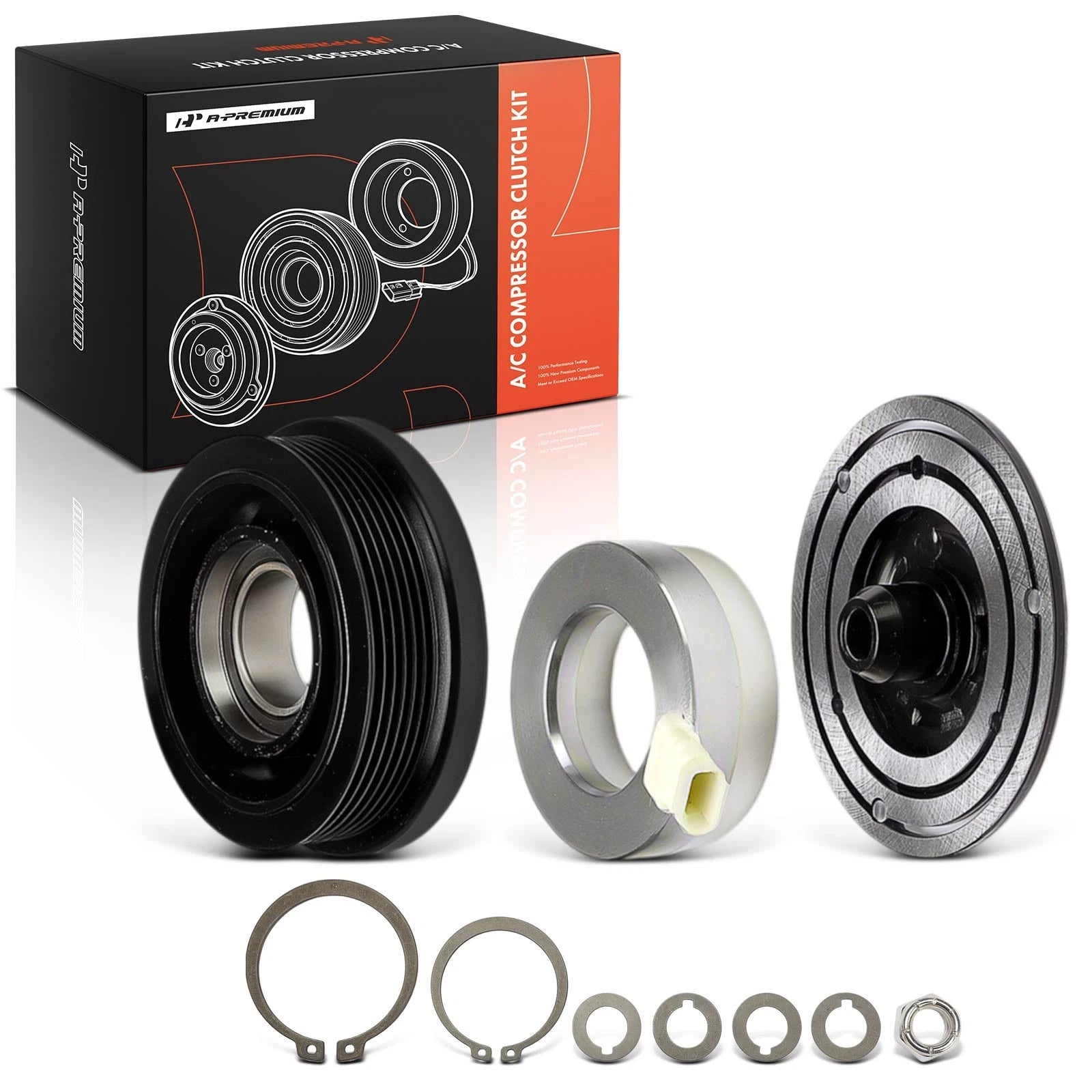 A/C Compressor Clutch Kit with 6-Groove Pulley for Buick LeSabre Olds (1971–2004)