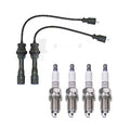 Denso Wire Set & 4 U-Groove Spark Plugs for Mazda Protege 1.6 L4 (1999)