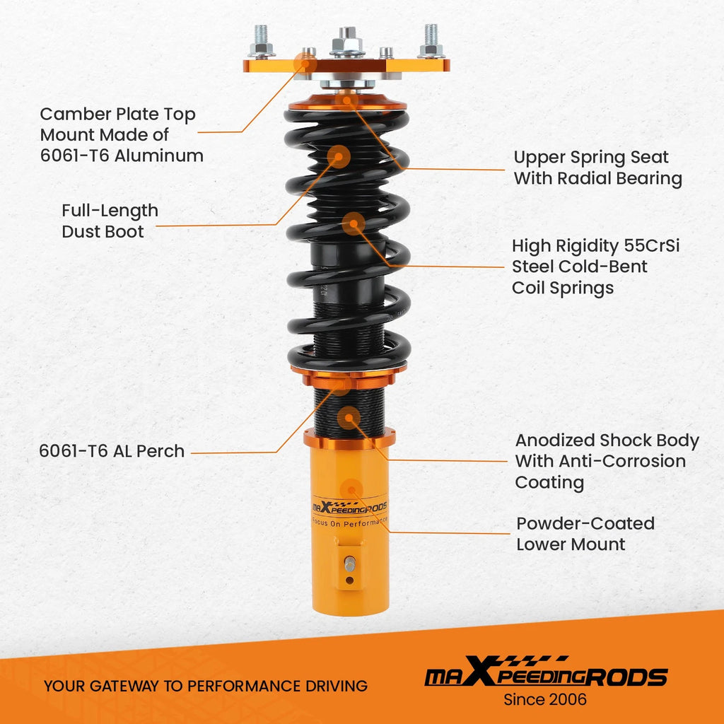Adjustable Coilovers Lower Kit for Mitsubishi Lancer Mirage (2002–2006)