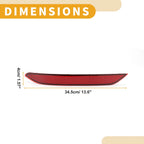 Rear Left Bumper Reflector No. 17A945105 for Volkswagen Jetta (2019–2021)