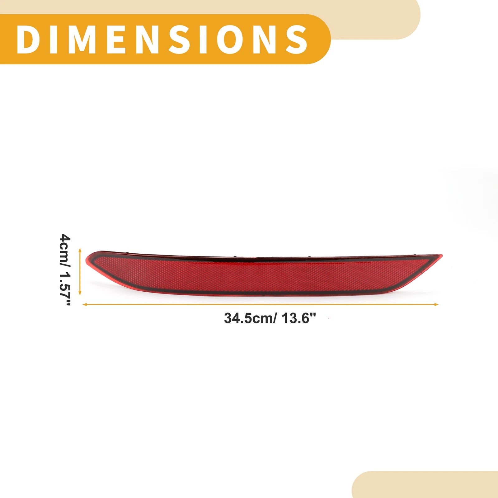 Rear Left Bumper Reflector No. 17A945105 for Volkswagen Jetta (2019–2021)