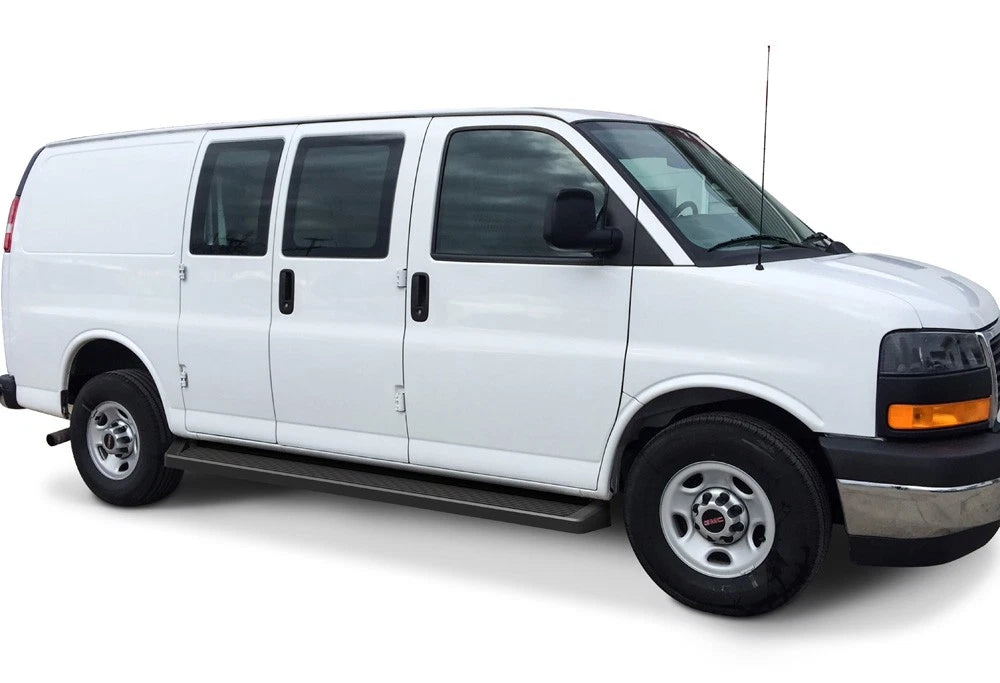 Running Boards for Chevy Express GMC Savana (2003-2026) Matte Black 6"