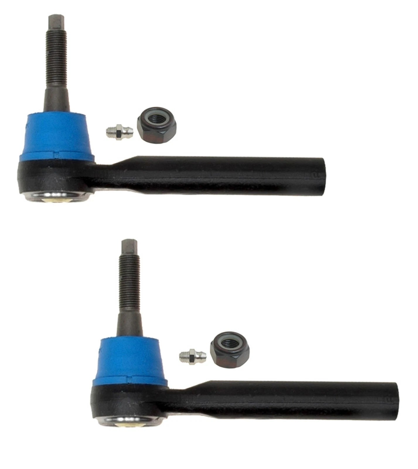 Set of 2 Outer Steering Tie Rod Ends for Chrysler Dodge Ram VW Routan (2009–2019)