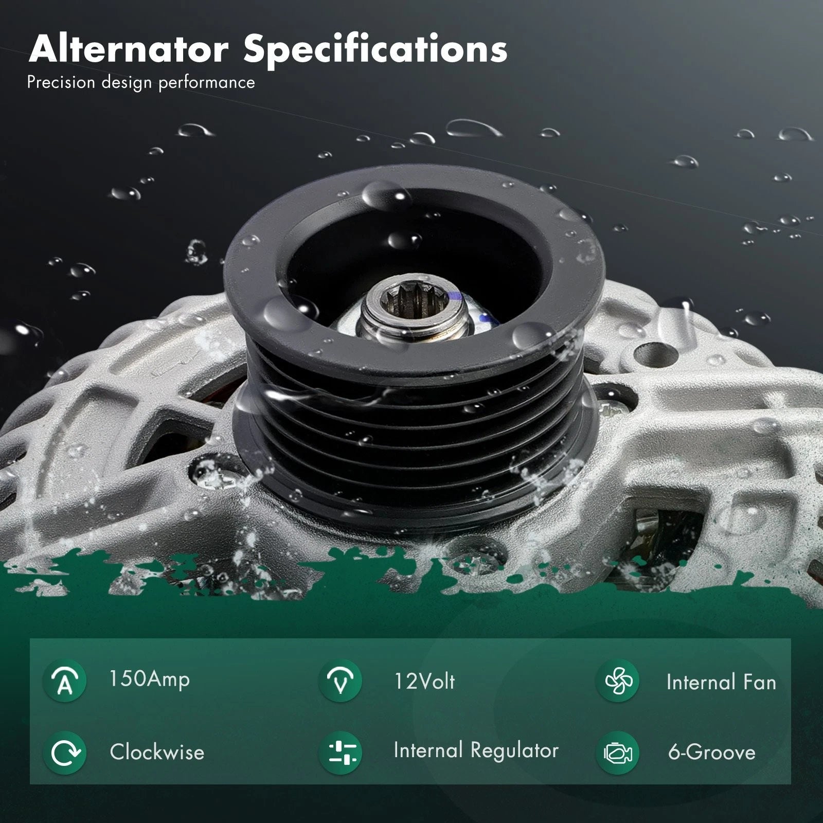 Alternator for Mercedes-Benz C240, C32 AMG (2003–2005) 012-154-27-02