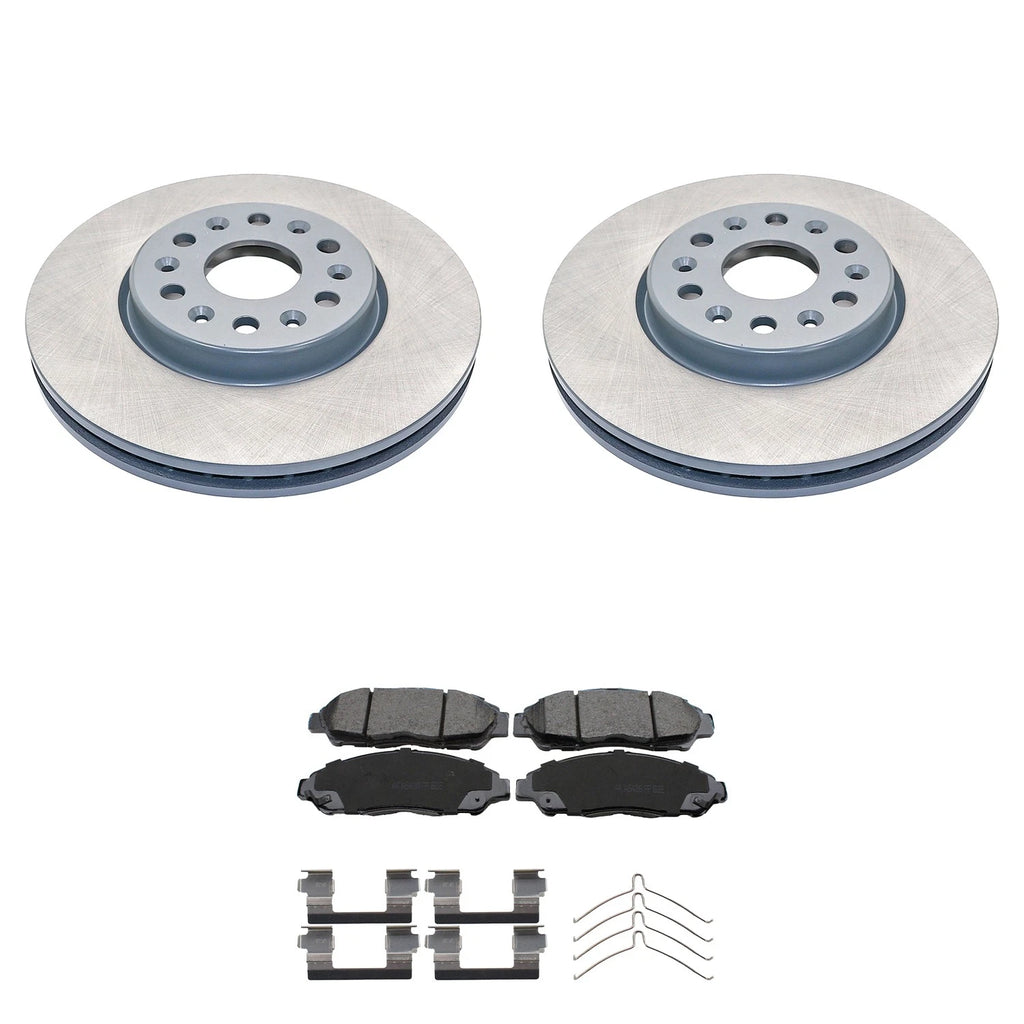 DuraGo Front Rotors & Akebono ProACT Ceramic Brake Pads Kit for Acadia Blazer (2017–2023)