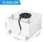 10 Gallon Aluminum Fuel Cell Gas Tank with Cap, Level Sender, Nylon Line for Universal
