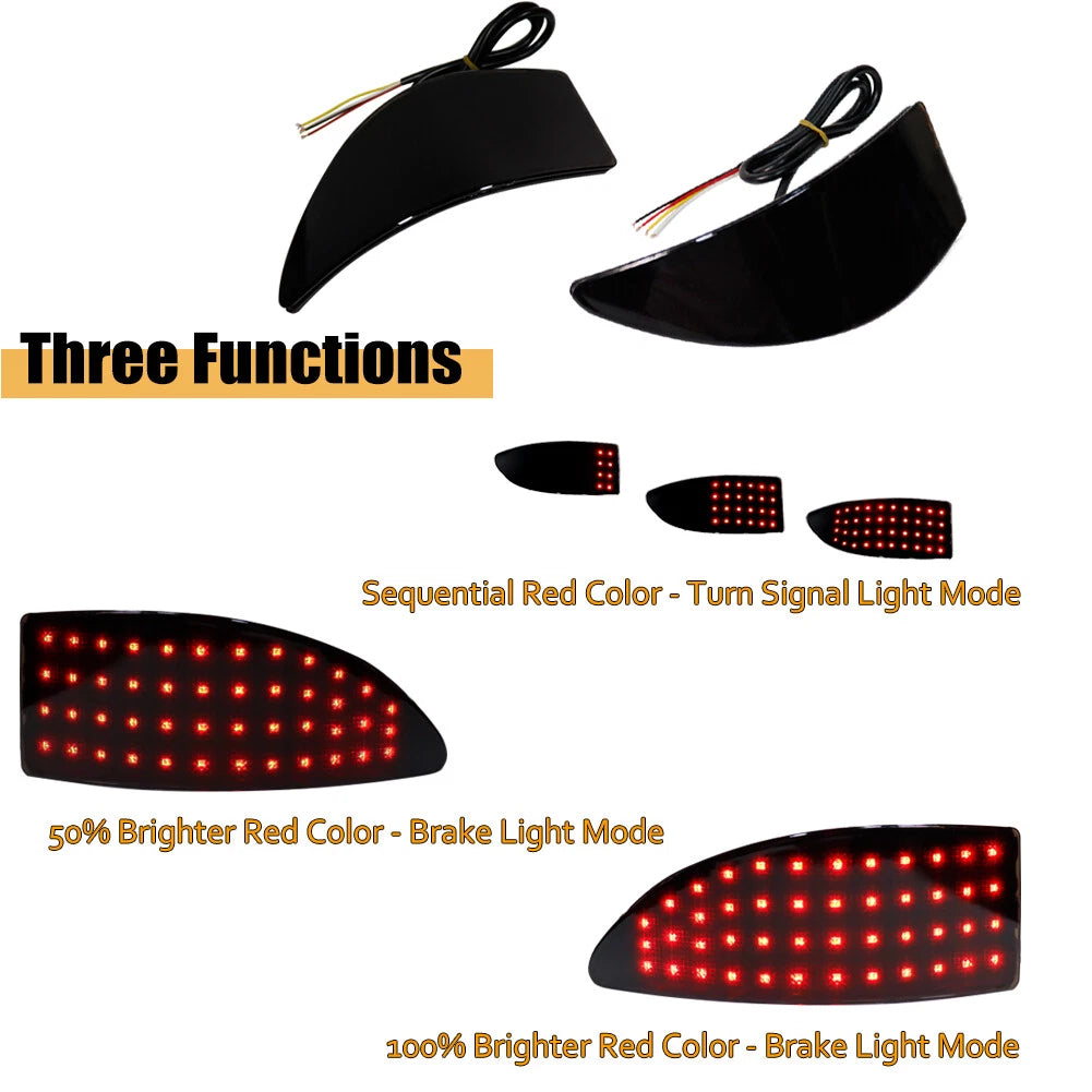 Smoked LED Bumper Reflector Tail Lights for Lexus IS250 IS350 (2006–2013)