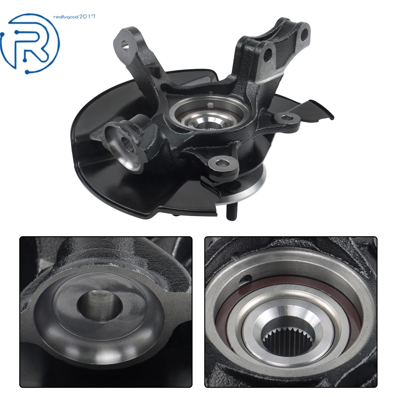 Front Left Steering Knuckle & Hub Bearing Assy for Honda Ridgeline (2006–2014) 686-371