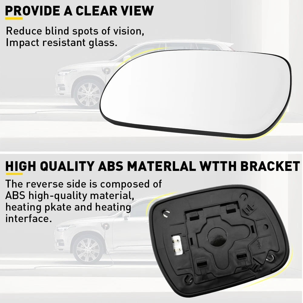 Set of 2 Power Heated Mirror Glass for Lexus RX300 RX330 RX350 RX400H (2004–2009)