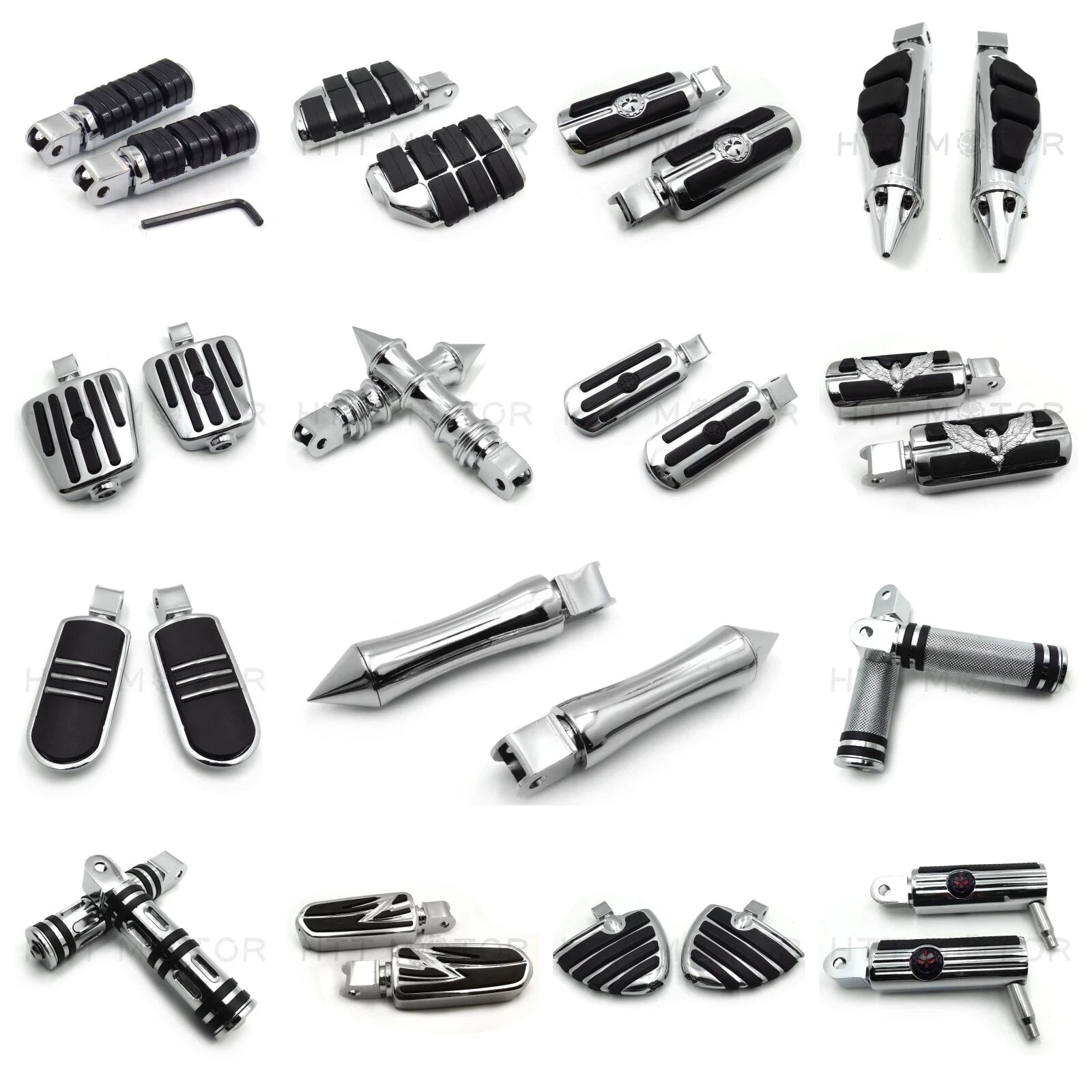 Foot Pegs for Honda VTX 1800 C, Shadow 1100, Sabre 750, Aero 750, Magna 750 (2002–2009)