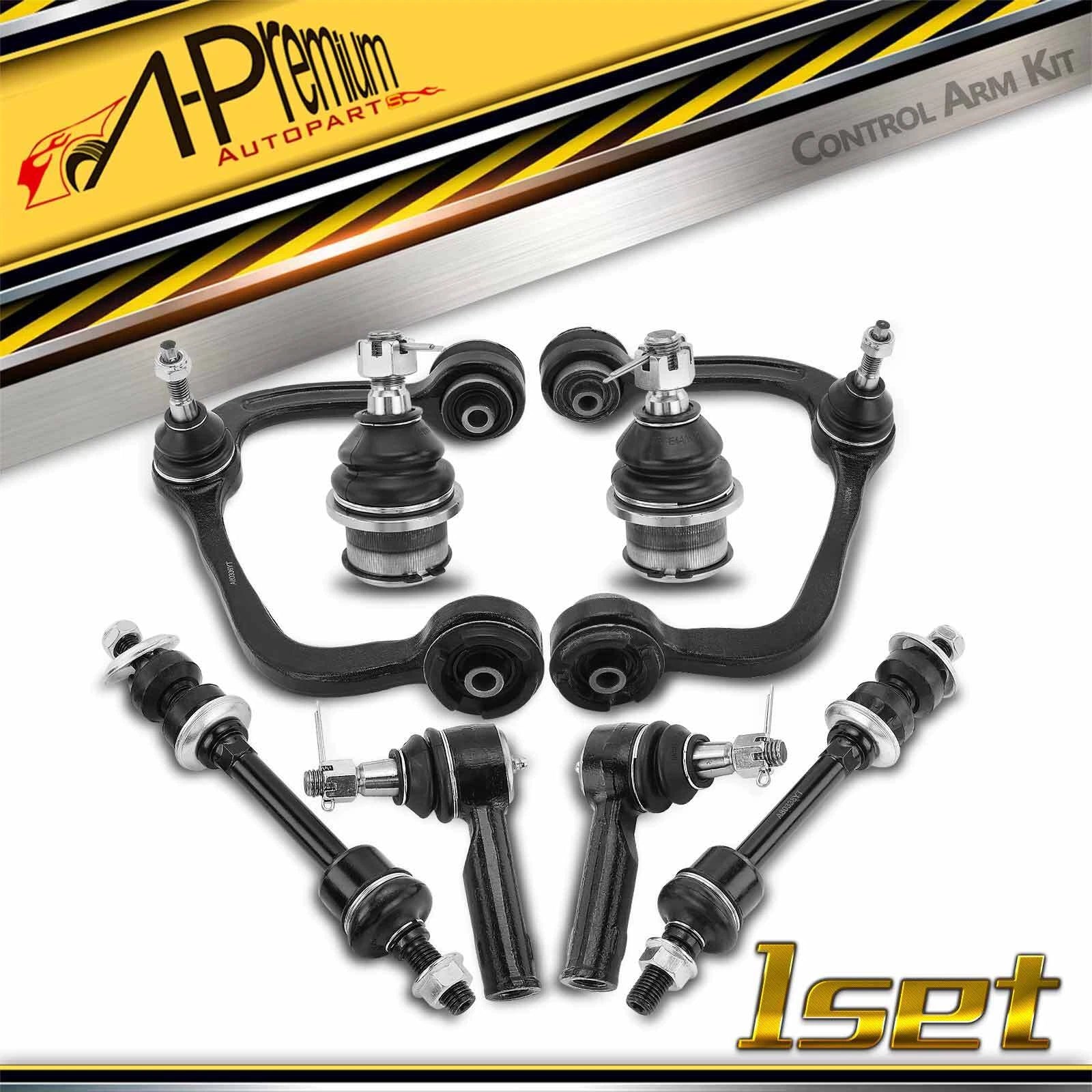 Set of 8 Front Upper Control Arm Ball Joints for Ford F-150 (2005–2008)