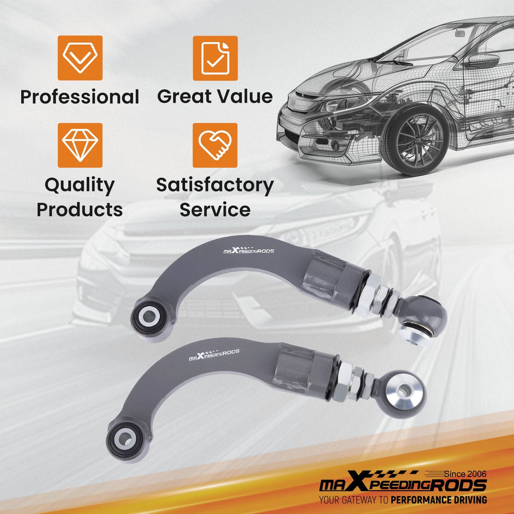 2X Adjustable Rear Camber Arms for Ford Mustang (2015–2020)