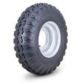 WANDA ATV Tire & Wheel Set of 4 for ATV 22X7-10 4x156mm PCD 2+3 Offset Silver