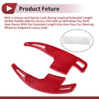 Plastic Steering Wheel Shift Paddles Extensions for Ford Mustang (2015–2023)