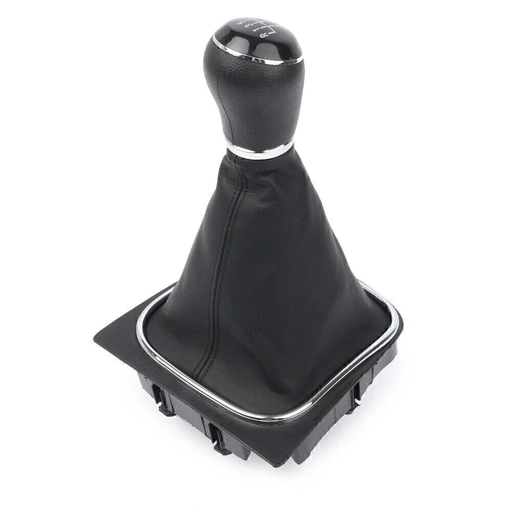 5 Speed Gear Shift Knob & Boot Gaiter Cover for VW Golf MK5 MK6 (2003-2014)