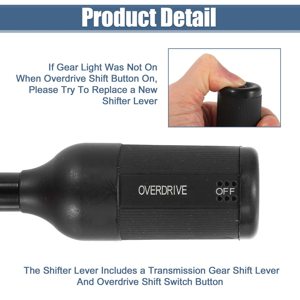 Transmission Gear Shift Lever w/Overdrive Switch for Ford F150 F250 F350 (1992–1997)