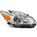 Pair of Projector Headlights Assembly Chrome for Toyota Prius (2010–2011)