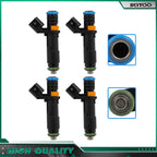 Set of 4 Fuel Injectors for Chrysler 200 Jeep Cherokee Renegade Dodge Dart (2.4L)
