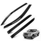 Set of 4 Window Rain Deflectors for Toyota Tacoma Double Cab (2005–2015) Black