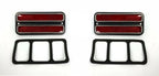 Side Marker Lights Red Pair for 1968-1972 Chevy GMC Truck Turn Signals